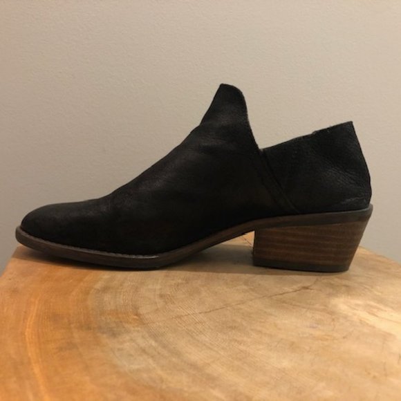 Black Leather Ankle Boots - Picture 3 of 5